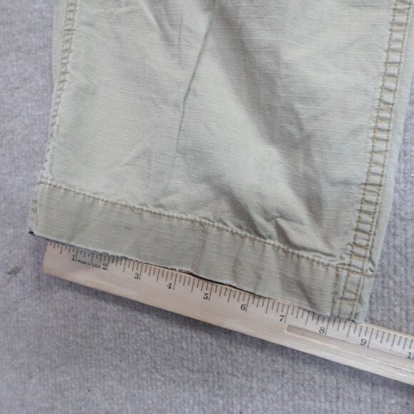 Polo Jeans Ralph Lauren Pants 30 Beige Cargo Ripstop Side Adjusters Y2K - Picture 4 of 12